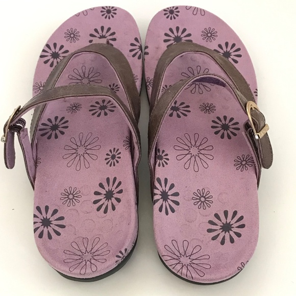 VIONIC Rosemary Orthotic Sandals Purple and Metallic Bronze Women’s Size 7 - Picture 9 of 16